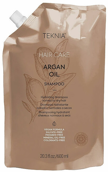 Nawilżający szampon arganowy do włosów - Lakme Teknia Argan Oil (uzupełnienie) — Zdjęcie N1
