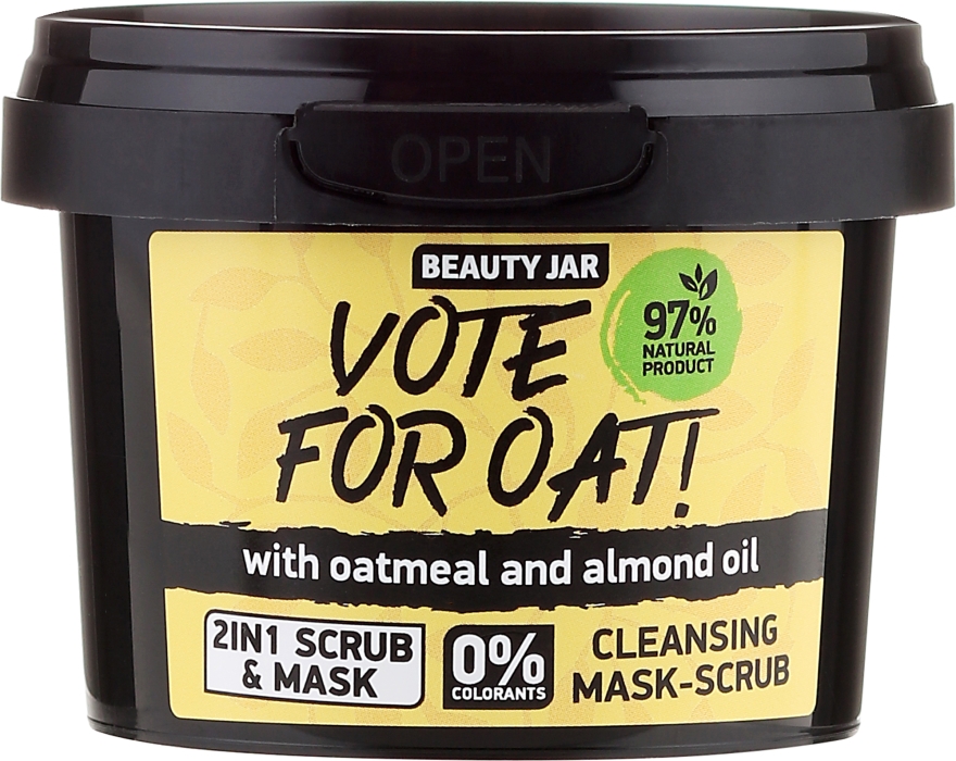 Oczyszczająca maska peelingująca do twarzy - Beauty Jar Vote For Oat! Cleansing Mask-Scrub