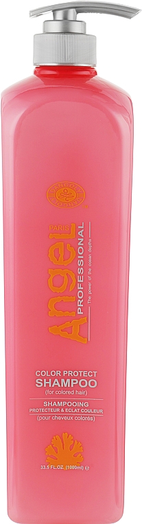 Szampon do włosów farbowanych, Ochrona koloru - Angel Professional Paris Color Protect Shampoo — Zdjęcie N3