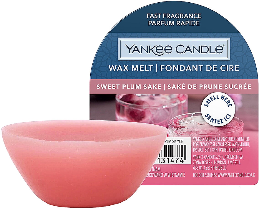 Wosk zapachowy - Yankee Candle Sweet Plum Sake Wax Melt — Zdjęcie N1