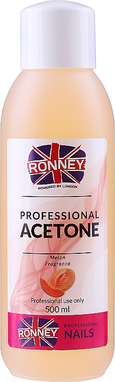 Zmywacz do paznokci o zapachu melona - Ronney Professional Acetone Melon — Zdjęcie N5