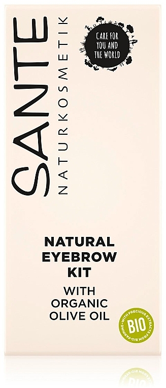 Zestaw do makijażu brwi - Sante Natural Natural Eyebrow Kit — Zdjęcie N1