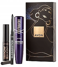 Kup Zestaw prezentowy do makijażu oczu - Avon (mascara/9.5ml + eyeliner/0.28g + gel/eyebr/3.3ml)