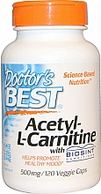 Aminokwas Acetylo-L-karnityna, 500 mg - Doctor's Best Acetyl L-Carnitine — Zdjęcie N2
