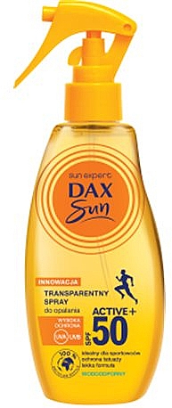 Transparentny spray do opalania - Dax Sun SPF50 — Zdjęcie N1