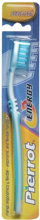 Miękka szczoteczka do zębów, niebieska - Pierrot Energy