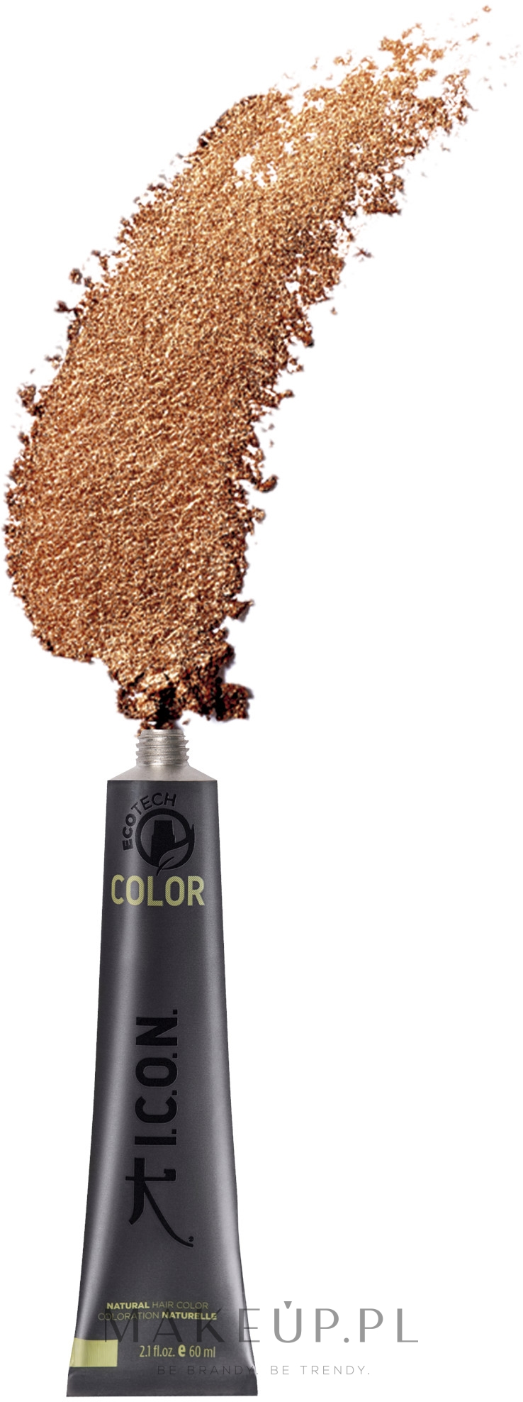 Krem koloryzujący do włosów bez amoniaku - I.C.O.N. Ecotech Color Metallics — Zdjęcie Bronzed Amber