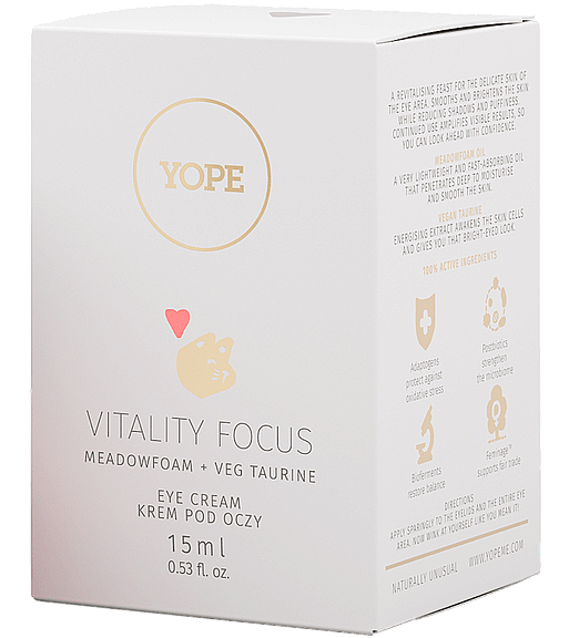 Krem pod oczy - Yope Vitality Focus Meadow Foam + Veg Taurine Eye Cream — Zdjęcie N2