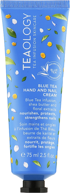 Krem do rąk i paznokci z niebieską herbatą - Teaology Blue Tea Hand & Nail Cream
