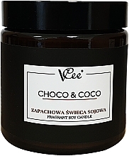 Kup WYPRZEDAŻ Zapachowa świeca sojowa Słodka czekolada z nutą kokosa - Vcee Choco & Coco Fragrant Soy Candle *