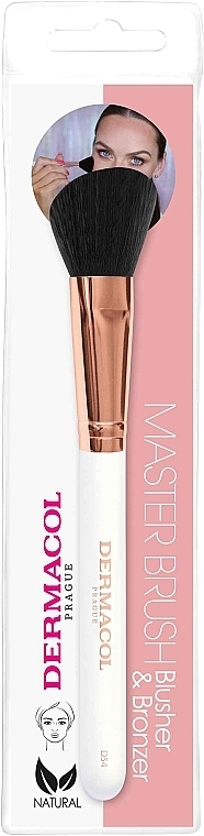 Pędzel do różu i bronzera - Dermacol Master Brush Rose Gold D54 — Zdjęcie N1