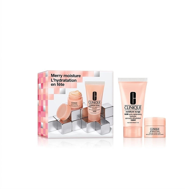 Zestaw - Clinique Merry Moisture Set (gel/30ml + eye/cr/5ml) — Zdjęcie N1