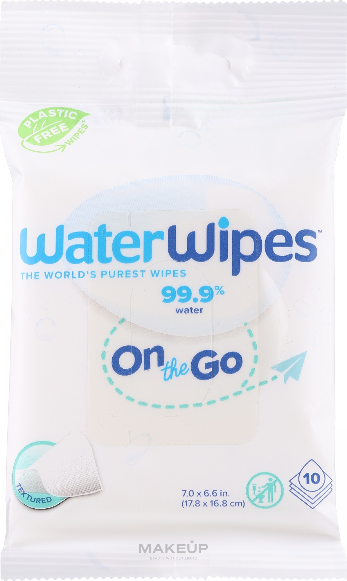 Chusteczki nawilżane dla dzieci, 10 szt. - WaterWipes Baby Wipes — Zdjęcie 10 szt.