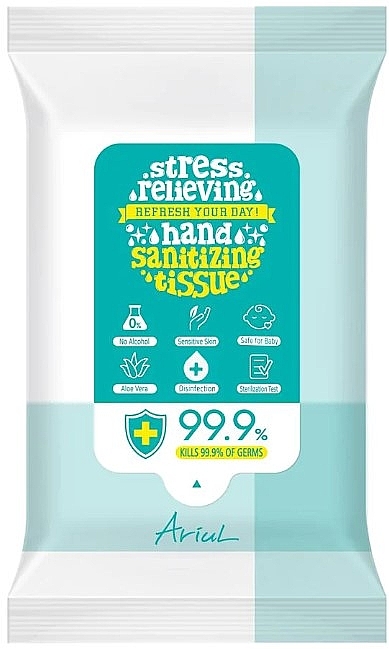 Chusteczki dezynfekujące do rąk i ciała, 15 szt. - Ariul Stress Relieving Hand & Body Sanitizing Tissue — Zdjęcie N1