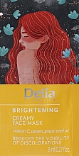 Kremowa maska ​​do twarzy Rozjaśniająca - Delia Cosmetics Brightening Creamy Face Mask — Zdjęcie N1