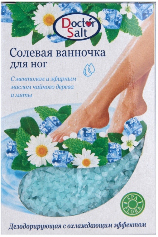 Solna kąpiel do stóp Dezodorująca z chłodzącym efektem - Doctor Salt — Zdjęcie N3