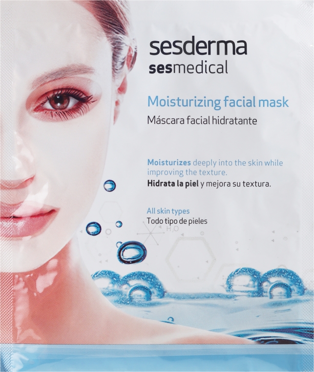 Nawilżająca maska do twarzy - SesDerma Laboratories Sesmedical Moisturizing Face Mask — Zdjęcie N1