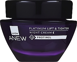 Liftingujący krem napinający do twarzy na noc z protinolem - Avon Anew Platinum Lift & Tighten Night Cream — Zdjęcie N1