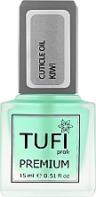 Oliwka do skórek z pędzelkiem Kiwi - Tufi Profi Premium Cuticle Oil — Zdjęcie N1