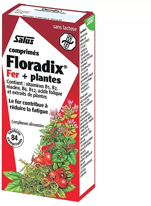 Suplement diety Żelazo i zioła, tabletki - Floradix Iron + Plants — Zdjęcie N1