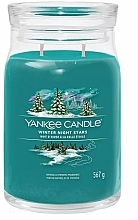 Świeca zapachowa w słoiczku Winter Night Stars, 2 knoty - Yankee Candle Singnature  — Zdjęcie N1
