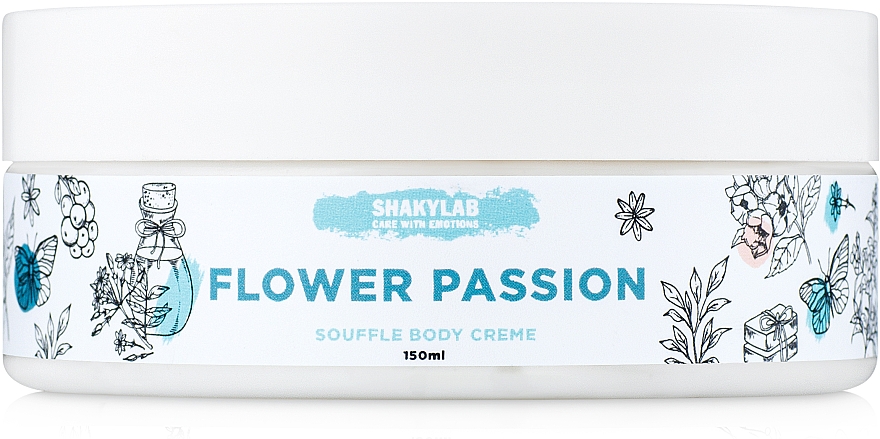 Krem-suflet do ciała Kwiatowa pasja - SHAKYLAB Natural Body Cream Flower Passion — Zdjęcie N2