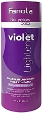Rozjaśniacz do włosów w proszku z fioletowym pigmentem - Fanola No Yellow Violet Lightener Powder — Zdjęcie N1
