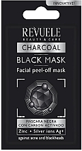 Maska peel-off do twarzy z węglem drzewnym - Revuele Peel Off Active Charcoal Black Facial Mask — Zdjęcie N1
