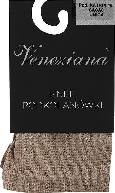 Podkolanówki "Katrin" 40 Den, cacao - Veneziana — Zdjęcie N1