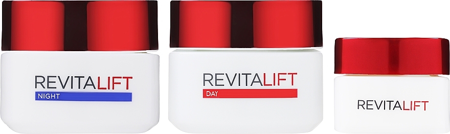 Zestaw - L'Oréal Paris Revitalift Programme (day/cr/50ml + night/cr/50ml + eye/cr/30ml) — Zdjęcie N2