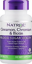 Kup Cynamon, chrom i biotyna - Natrol Cinnamon, Chromium & Biotin