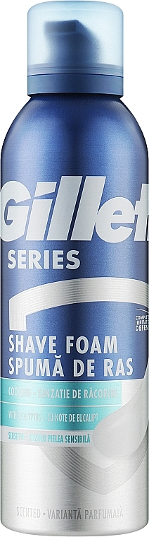 Chłodząca pianka do golenia - Gillette Series Sensitive Cool