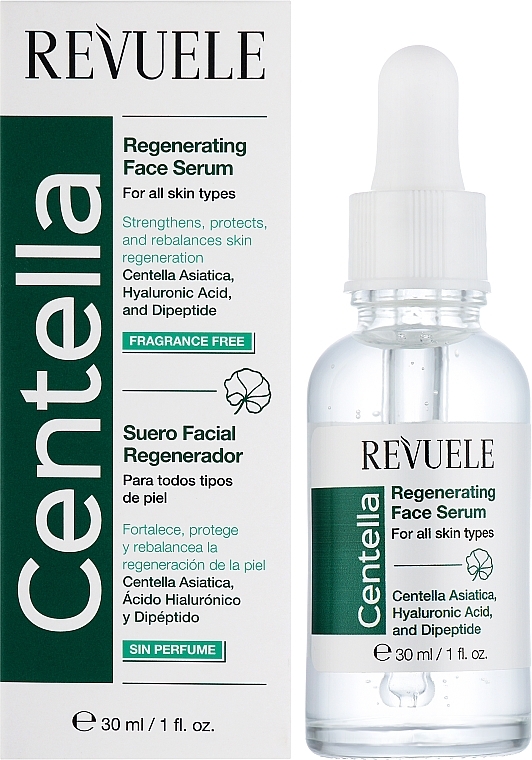 Rewitalizujące serum do twarzy - Revuele Centella Regenerating Face Serum  — Zdjęcie N2