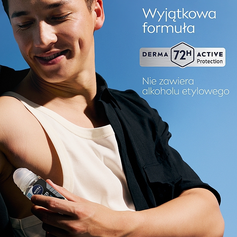 Antyperspirant w kulce dla mężczyzn - NIVEA MEN Black & White Invisible Fresh — Zdjęcie N6