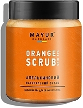 Kup Naturalny peeling solny do twarzy i ciała Pomarańcza i werbena - Mayur