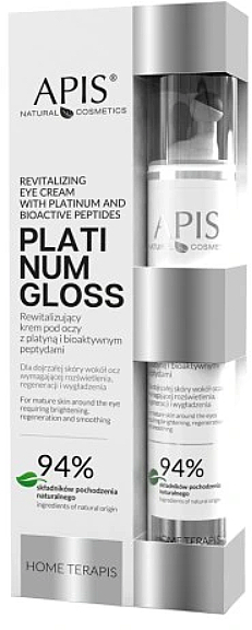 Rewitalizujący krem pod oczy - APIS Professional Platinum Gloss