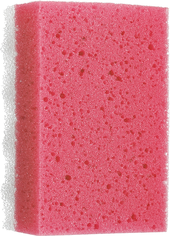 Gąbka prysznicowa kwadratowa, duża, czerwona - LULA — Zdjęcie N1