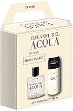 Zestaw - Jean Marc Covanni Del Acqua (deo/150ml + aftersh/lot/100ml) — Zdjęcie N1