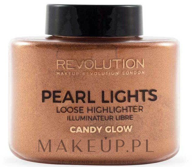 Sypki do twarzy rozświetlacz - Makeup Revolution Pearl Lights Loose Highlighter — Zdjęcie Candy Glow