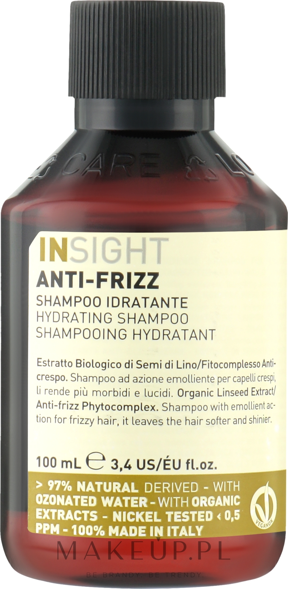 Nawilżający szampon do włosów - Insight Anti-Frizz Hydrating Shampoo — Zdjęcie 100 ml