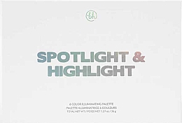 Paleta rozświetlaczy - BH Cosmetics Spotlight & Highlight Highlighter Palette — Zdjęcie N3