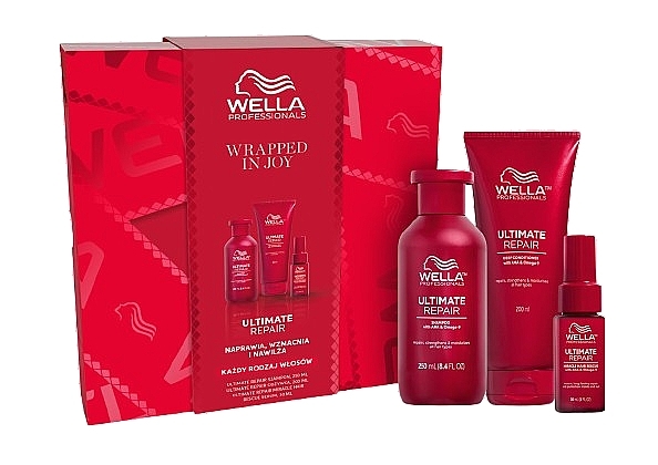 Zestaw - Wella Professionals Ultimate Repair (shm/250ml + h/cond/200ml + h/ser/30ml) — Zdjęcie N1