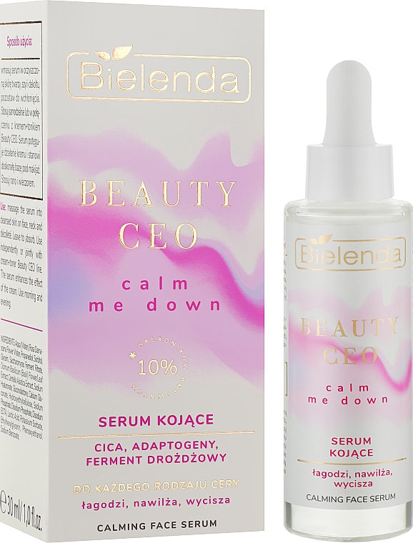 Kojące serum do twarzy - Bielenda Beauty CEO Calm Me Down Serum — Zdjęcie N2