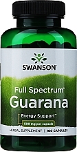 Kup Suplement diety Guarana, 500mg, 100 kapsułek - Swanson Guarana