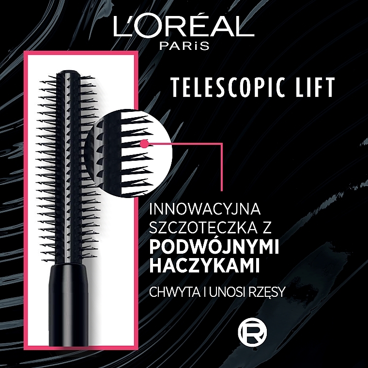 Wodoodporny tusz do rzęs - L'Oreal Paris Telescopic Lift Waterproof Mascara — Zdjęcie N6