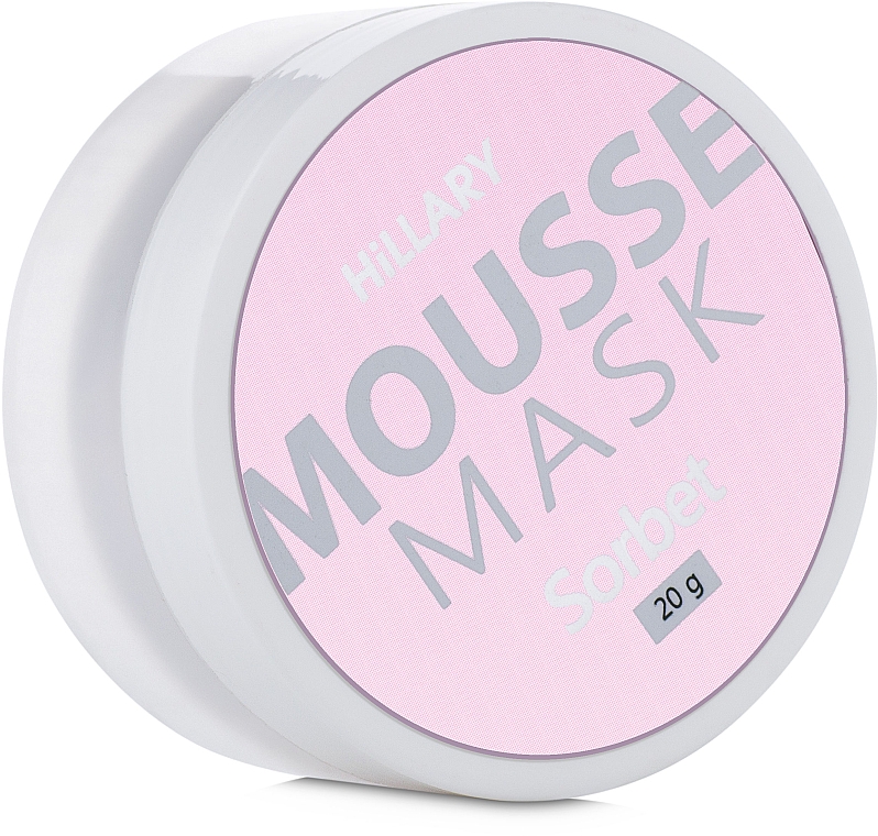 Kojąca maska-mus do twarzy - Hillary Mousse Mask Sorbet — Zdjęcie N1