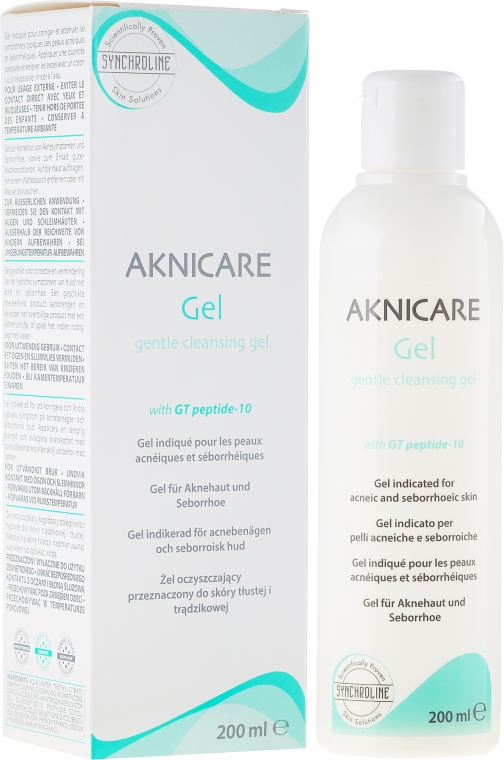 Oczyszczający żel do cery problematycznej - Synchroline Aknicare Gentle Cleansing Gel — Zdjęcie N1