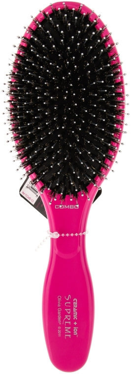 Szczotka do włosów - Olivia Garden Ceramic-Ion Supreme Combo Pink — Zdjęcie N2