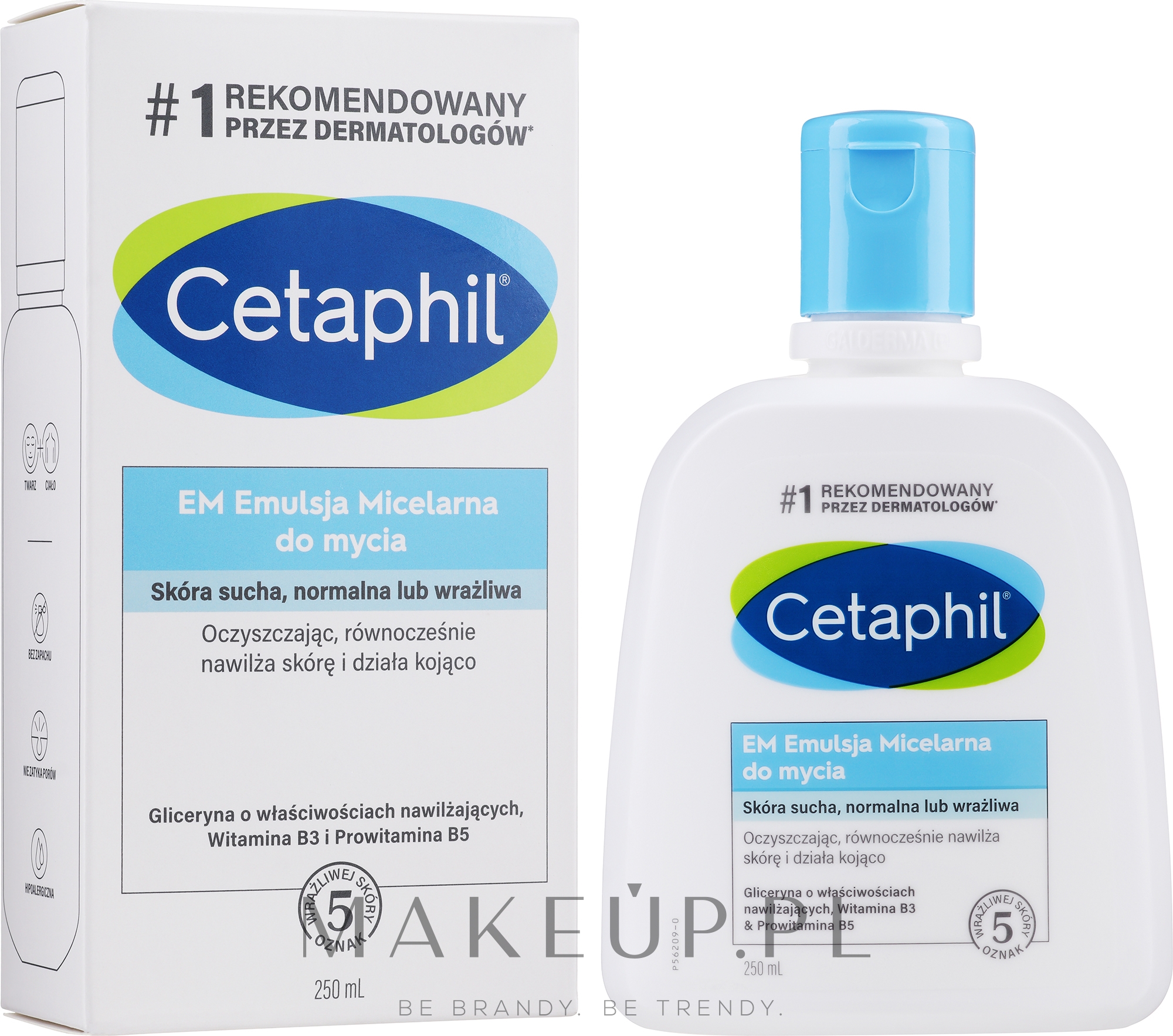 Emulsja micelarna do twarzy i ciała - Cetaphil Gentle Skin Cleanser High Tolerance — Zdjęcie 250 ml