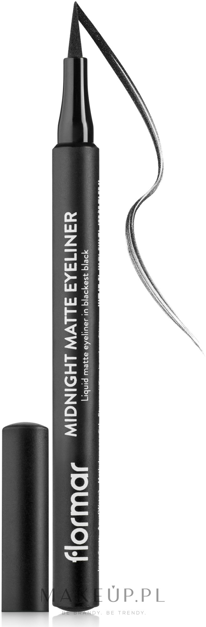 Eyeliner w pisaku - Flormar Midnight Matte Eyeliner — Zdjęcie Black